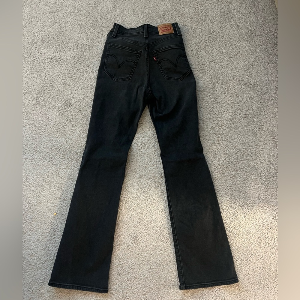 Levi’s Ribcage Bootcut Black Denim